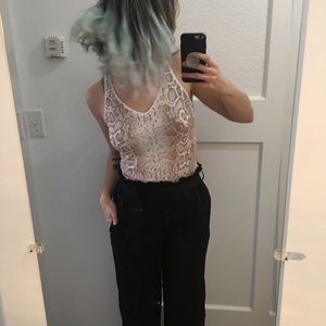 Snake print top